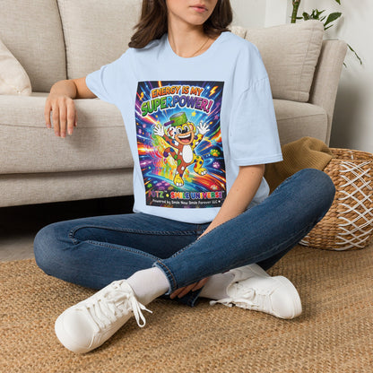Potz™ Unisex Softstyle T-Shirt – "Energy is My Superpower!" Graphic Tee | Smile Universe Collection