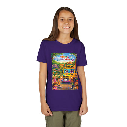 Lani™ Youth Short Sleeve Tee – "Adventure Starts With Us!" Graphic