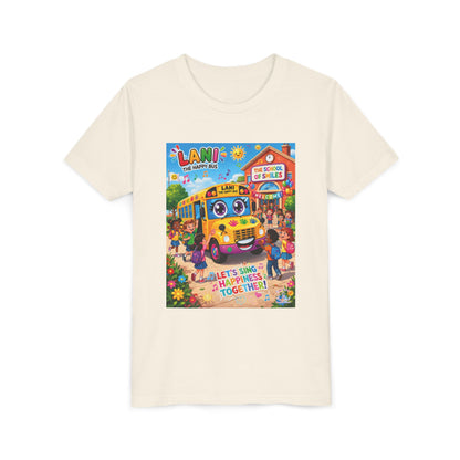 Lani™ Youth Short Sleeve Tee – "Let's Sing Happiness Together!" Graphic