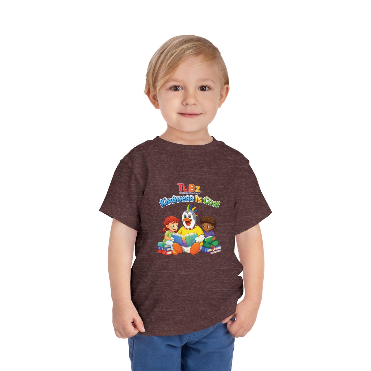 TuBz™ "Kindness Is Cool" Kids T-Shirt - Positive Message Graphic Tee | Smile Universe TuBz4Kidz