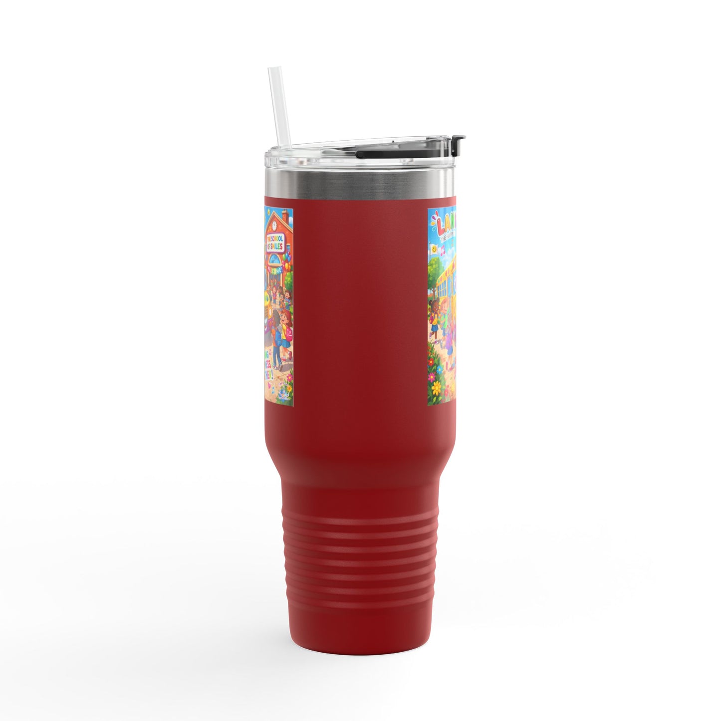 Lani™ 40oz Insulated Travel Mug – "Let's Sing Happiness Together!" Graphic