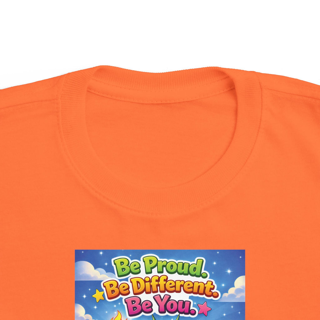 TuBz™ "Be Proud. Be Different. Be You." Kids T-Shirt - Inspirational Graphic Tee