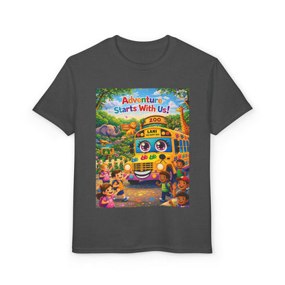 Lani™ Youth DryBlend® T-Shirt – "Adventure Starts With Us!" Graphic
