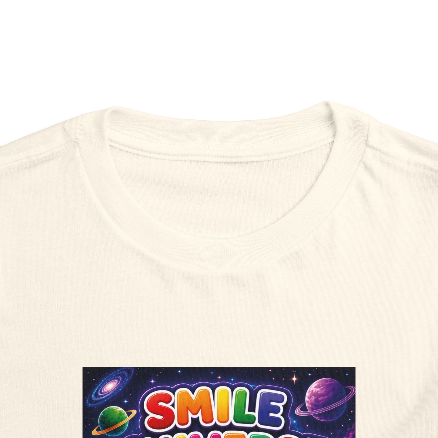 Smile Universe™ Toddler Short Sleeve Tee – "Where Being Different is CELEBRATED!" Graphic