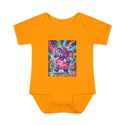 Piklez™ Infant Baby Rib Bodysuit – "Born to Celebrate!" Graphic | Smile Universe Collection