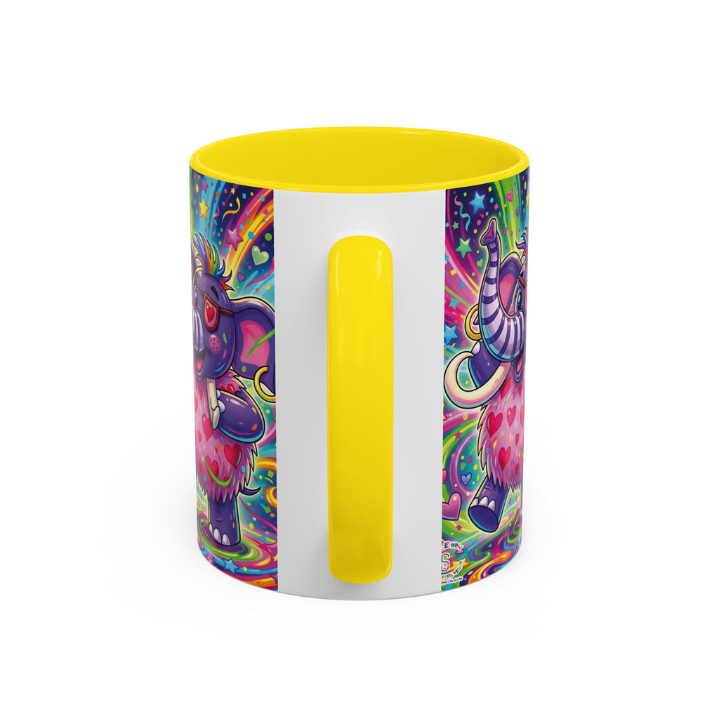 Piklez™ 11oz, 15oz Accent Coffee Mug – "Born to Celebrate!" Graphic | Smile Universe Collection