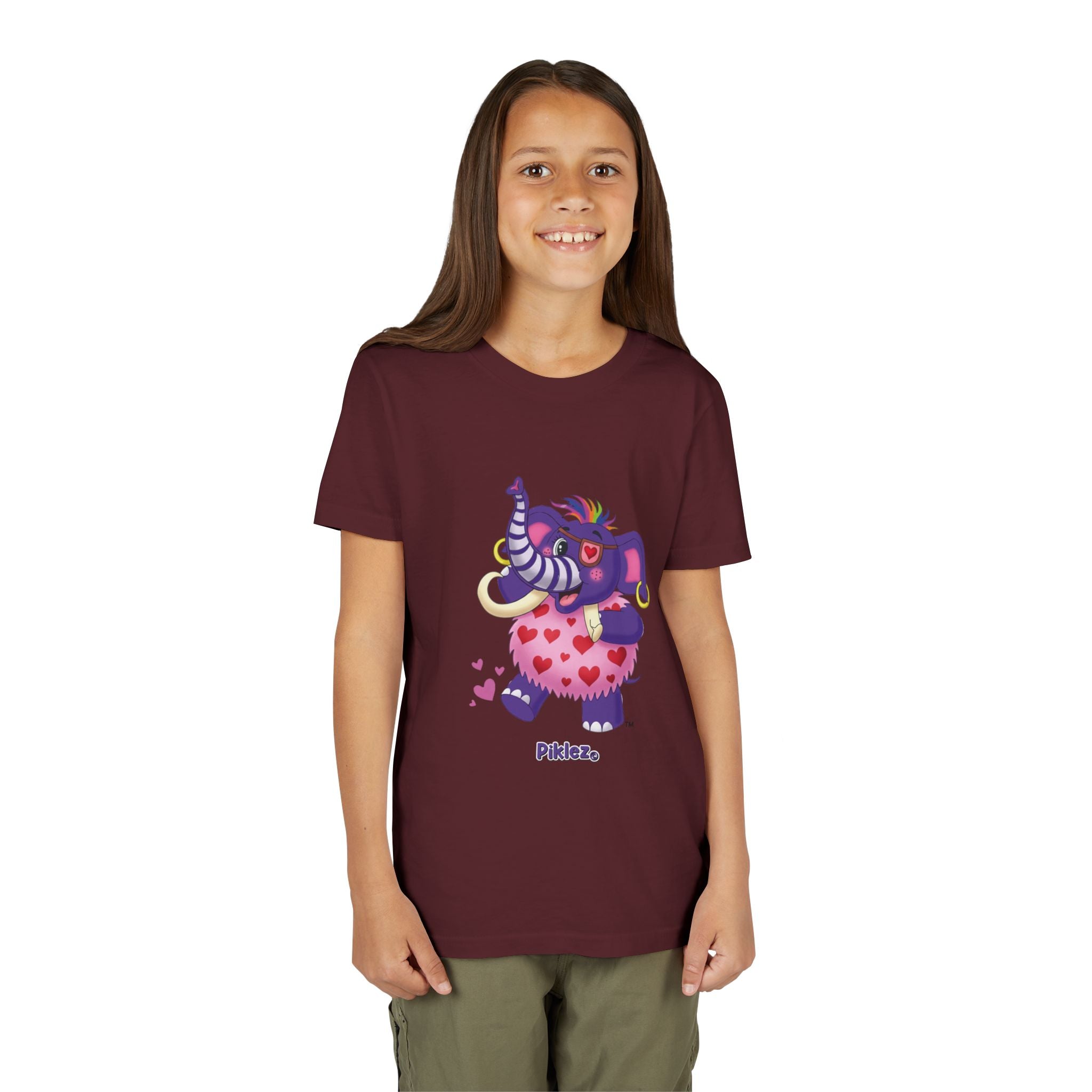 Piklez™ Youth Short Sleeve Tee – "Full of Love!" Graphic Shirt | Smile Universe Collection