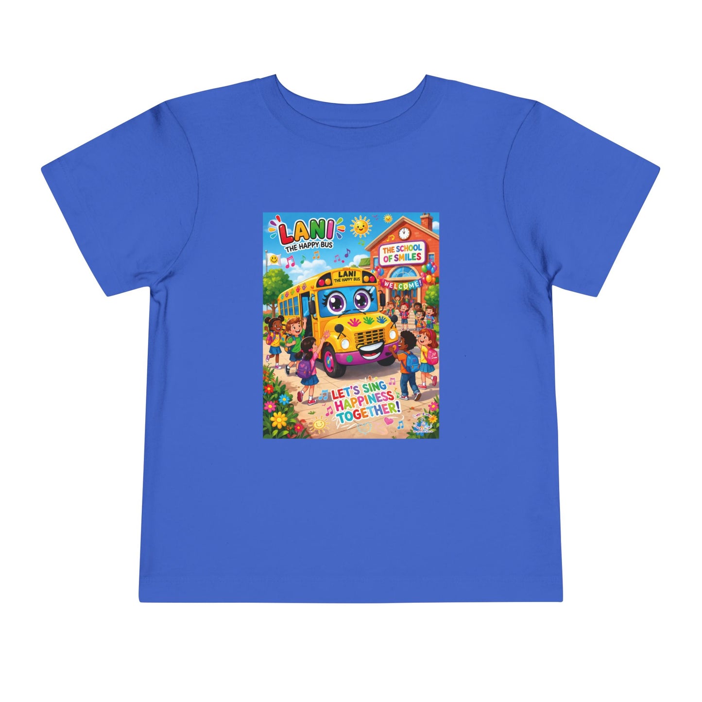 Lani™ Toddler Short Sleeve Tee – "Let's Sing Happiness Together!" Graphic