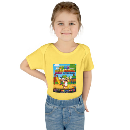 Potz™ Infant Baby Rib Bodysuit – "My ADHD Means Always Dreaming, Highly Determined" Graphic Onesie | Smile Universe Collection
