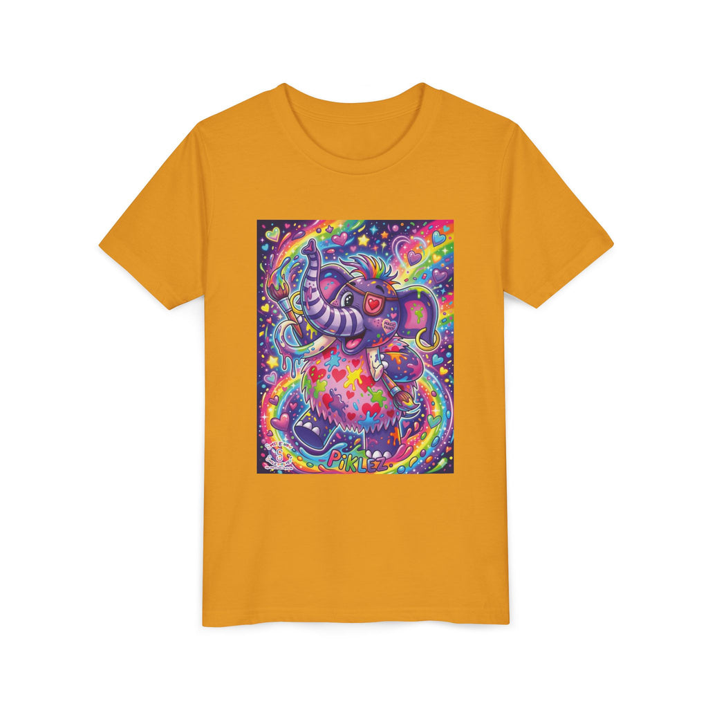 Piklez™ Youth Short Sleeve Tee – "Magic Paint!" Graphic Shirt | Smile Universe Collection