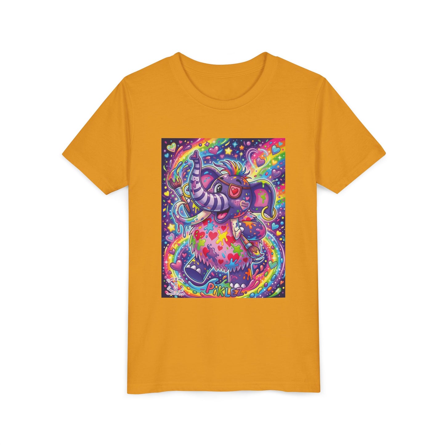 Piklez™ Youth Short Sleeve Tee – "Magic Paint!" Graphic Shirt | Smile Universe Collection