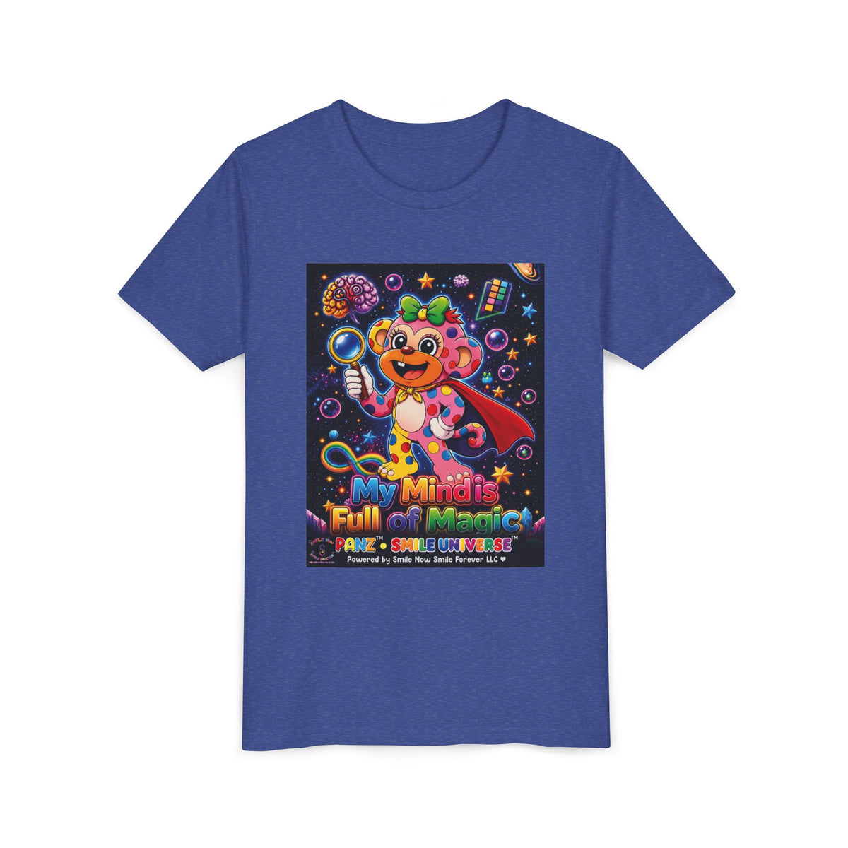Panz™ Youth Short Sleeve Tee – "My Mind is Full of Magic" Graphic | Smile Universe Collection