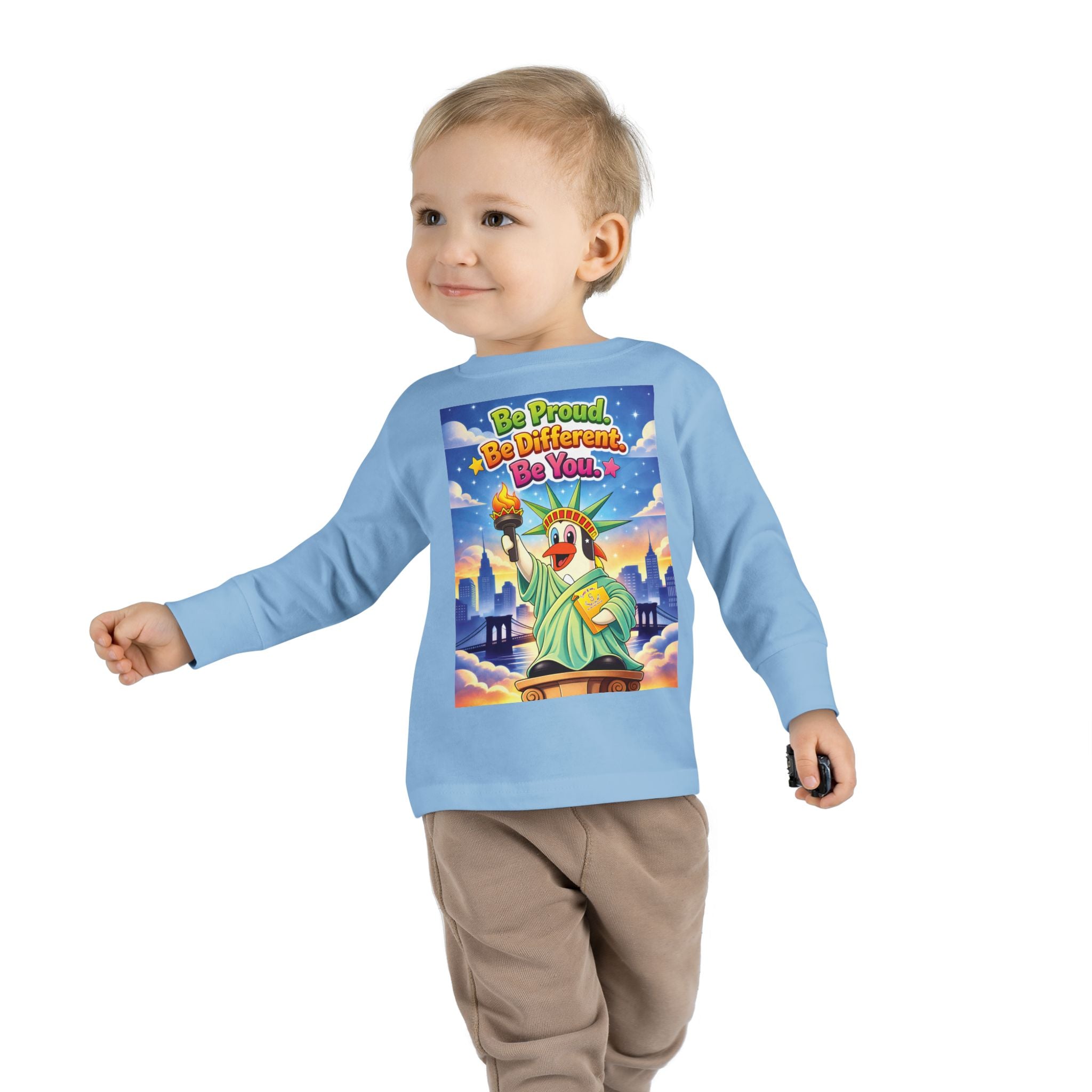 TuBz™ "Be Proud. Be Different. Be You." Toddler T- Shirt - Inspirational Kids Tee