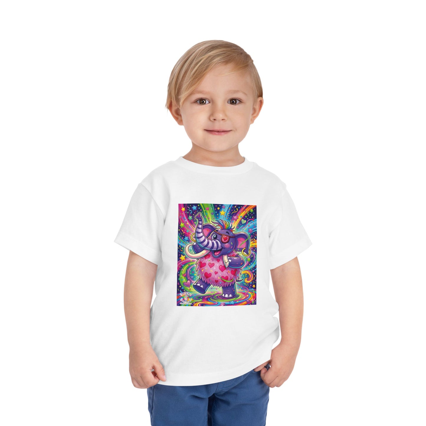Piklez™ Toddler Short Sleeve Tee – "Born to Celebrate!" Graphic Shirt | Smile Universe Collection