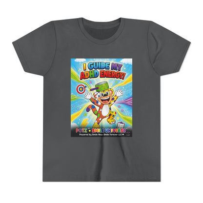 Potz™ Youth Short Sleeve Tee – "I Guide My ADHD Energy!" Graphic Tee | Smile Universe Collection