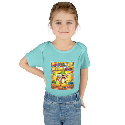 Potz™ Infant Baby Rib Bodysuit – "My ADHD Brain is Full of Brilliant Ideas!" Graphic Onesie | Smile Universe Collection