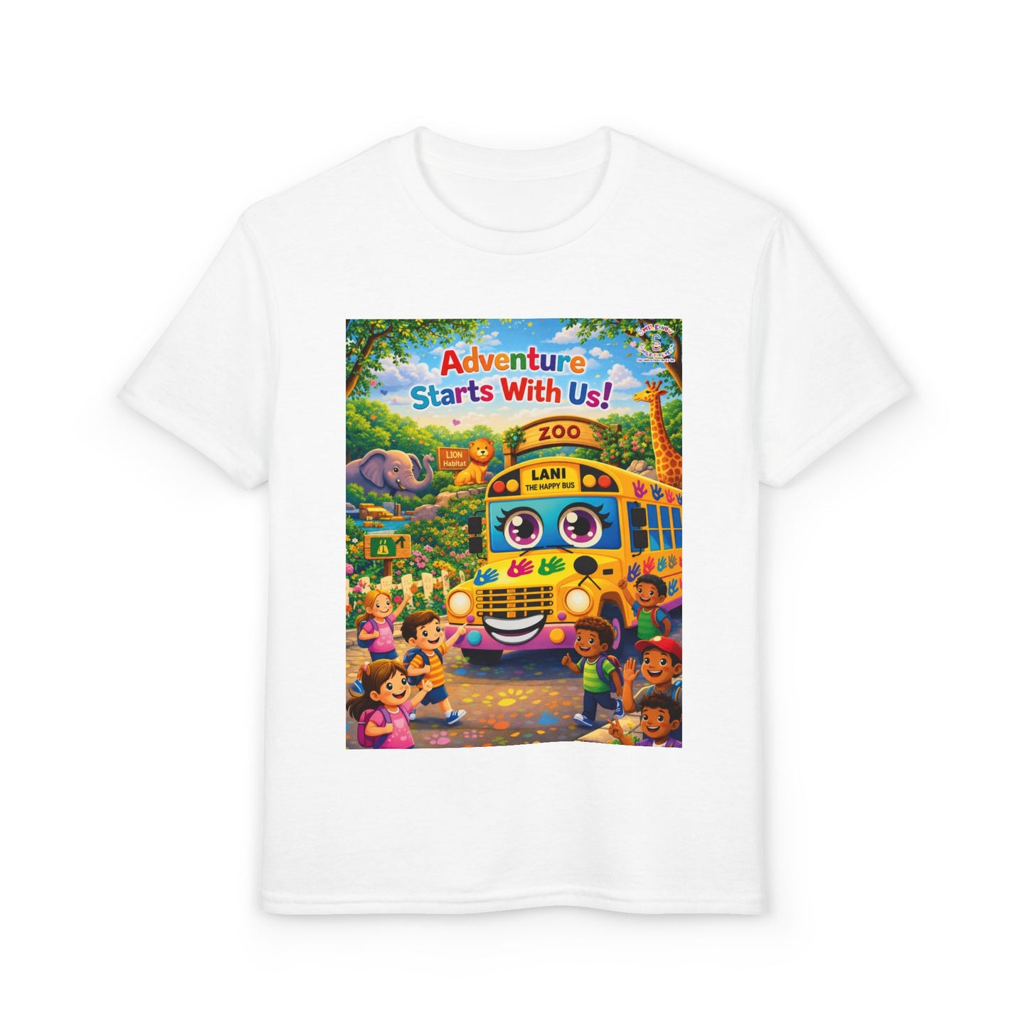 Lani™ Youth DryBlend® T-Shirt – "Adventure Starts With Us!" Graphic