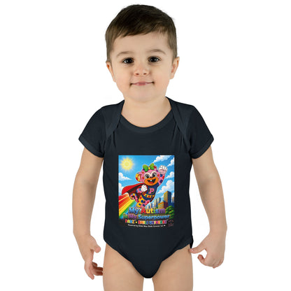 Panz™ Infant Baby Rib Bodysuit – "My Autism is My Superpower" Graphic | Smile Universe Collection
