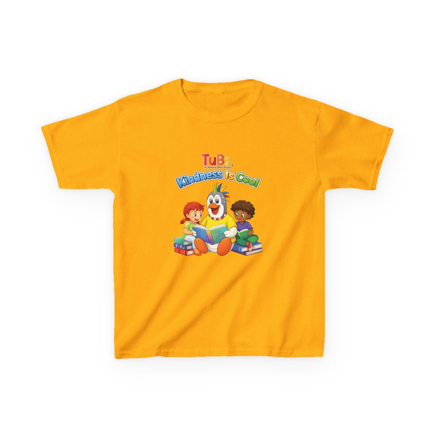 TuBz™ "Kindness Is Cool" Kids T-Shirt - Positive Message Graphic Tee | Smile Universe TuBz4Kidz