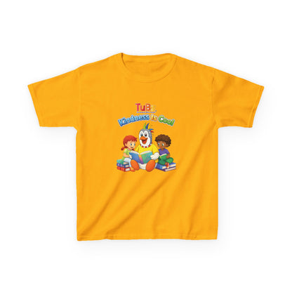 TuBz™ "Kindness Is Cool" Kids T-Shirt - Positive Message Graphic Tee | Smile Universe TuBz4Kidz