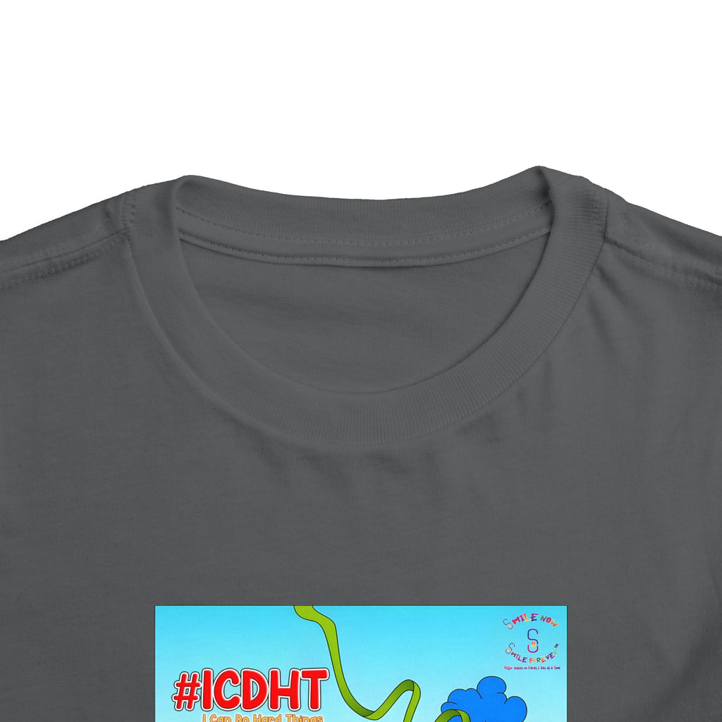 TuBz™ "I Can Do Hard Things" Toddler T-Shirt | Toddler Short Sleeve Tee  - Positive Kids Graphic Tee