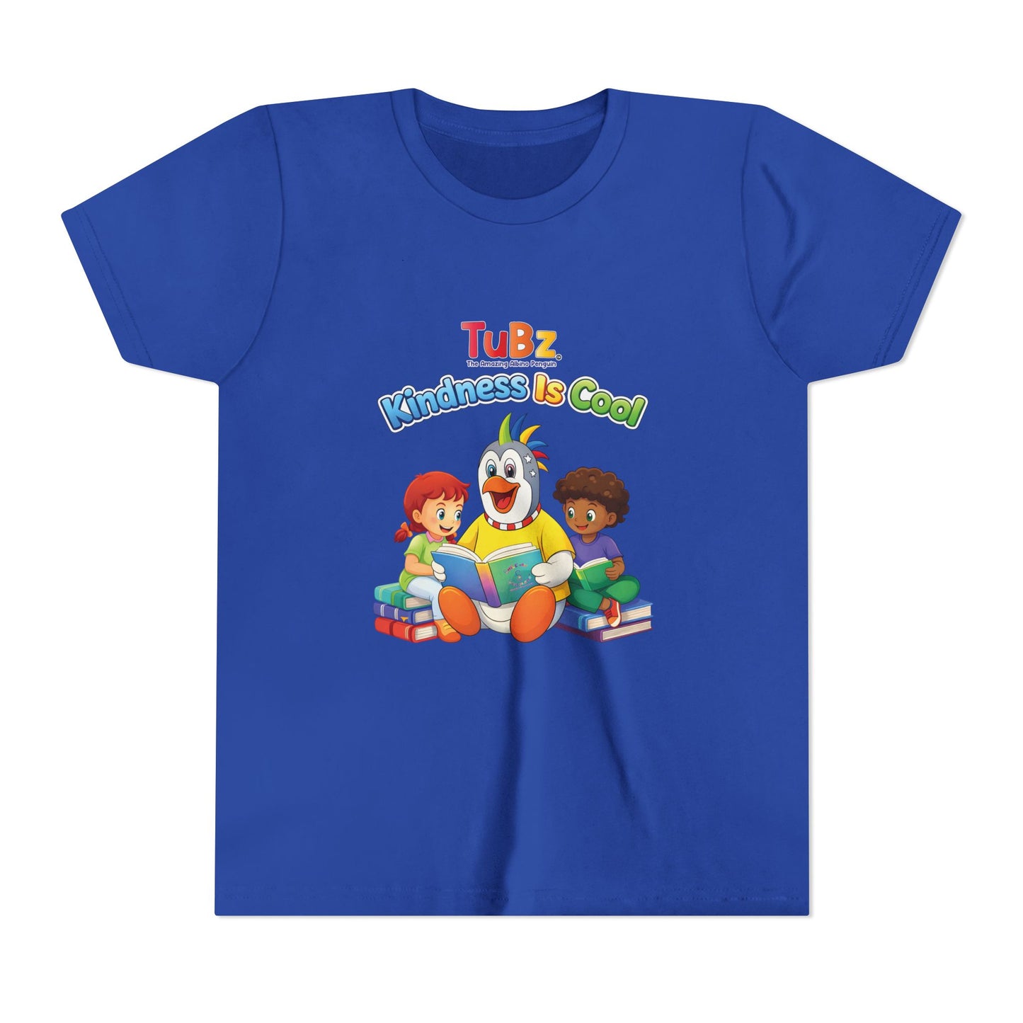 TuBz™ "Kindness Is Cool" Kids T-Shirt - Positive Message Graphic Tee | Smile Universe TuBz4Kidz
