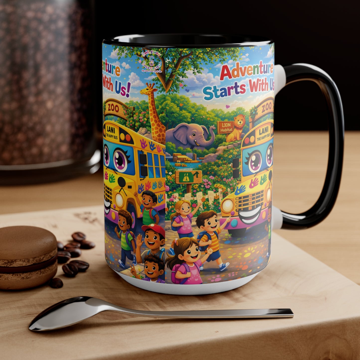 Lani™ Accent Mug – "Adventure Starts With Us!" Graphic