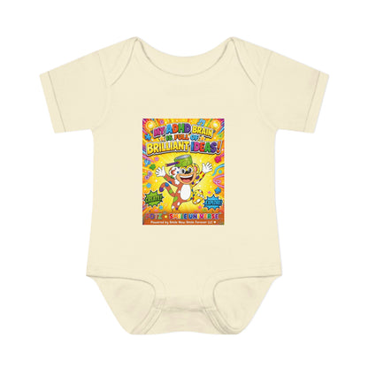 Potz™ Infant Baby Rib Bodysuit – "My ADHD Brain is Full of Brilliant Ideas!" Graphic Onesie | Smile Universe Collection