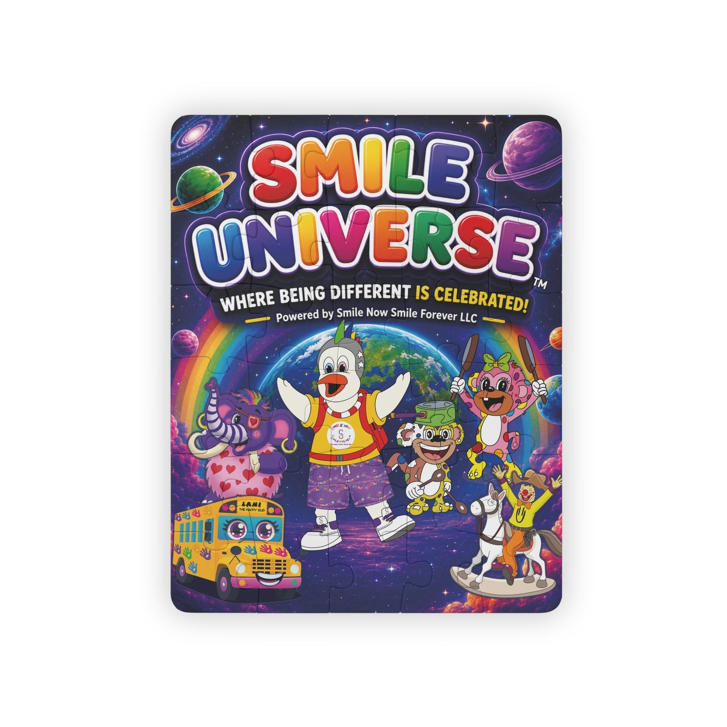 Smile Universe™ Kids' Puzzle, 30-Piece – "Where Being Different is CELEBRATED!" Graphic