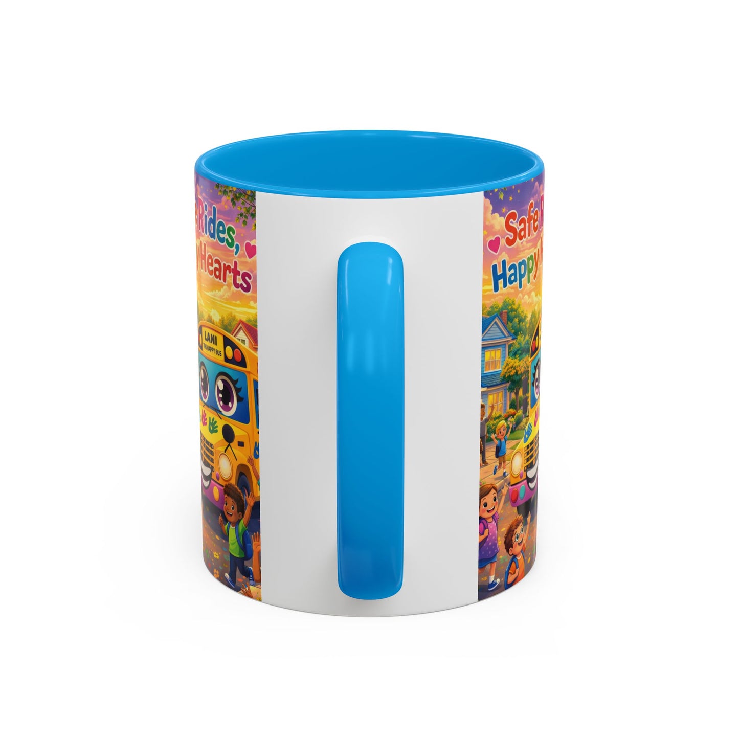 Lani™ Colorful Mug (11oz & 15oz) – "Safe Rides, Happy Hearts" Graphic