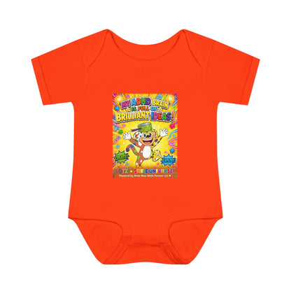 Potz™ Infant Baby Rib Bodysuit – "My ADHD Brain is Full of Brilliant Ideas!" Graphic Onesie | Smile Universe Collection