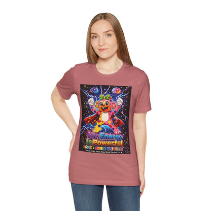 Panz™ Unisex Jersey Short Sleeve Tee For Adult– "My Energy is Powerful" Graphic Tee | Smile Universe Collection