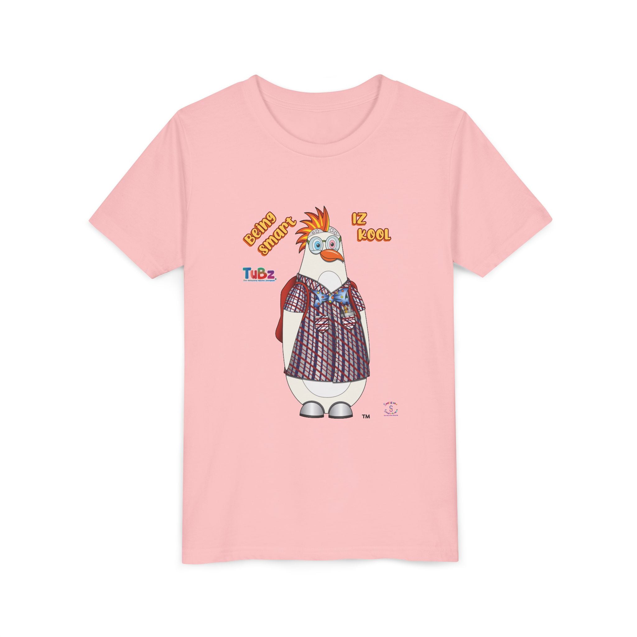 TuBz™ "Being Smart Iz Kool" Youth Graphic T-Shirt - Educational Kids Tee | TuBz4Kidz