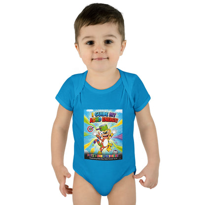 Potz™ Infant Baby Rib Bodysuit – "I Guide My ADHD Energy!" Graphic Onesie | Smile Universe Collection
