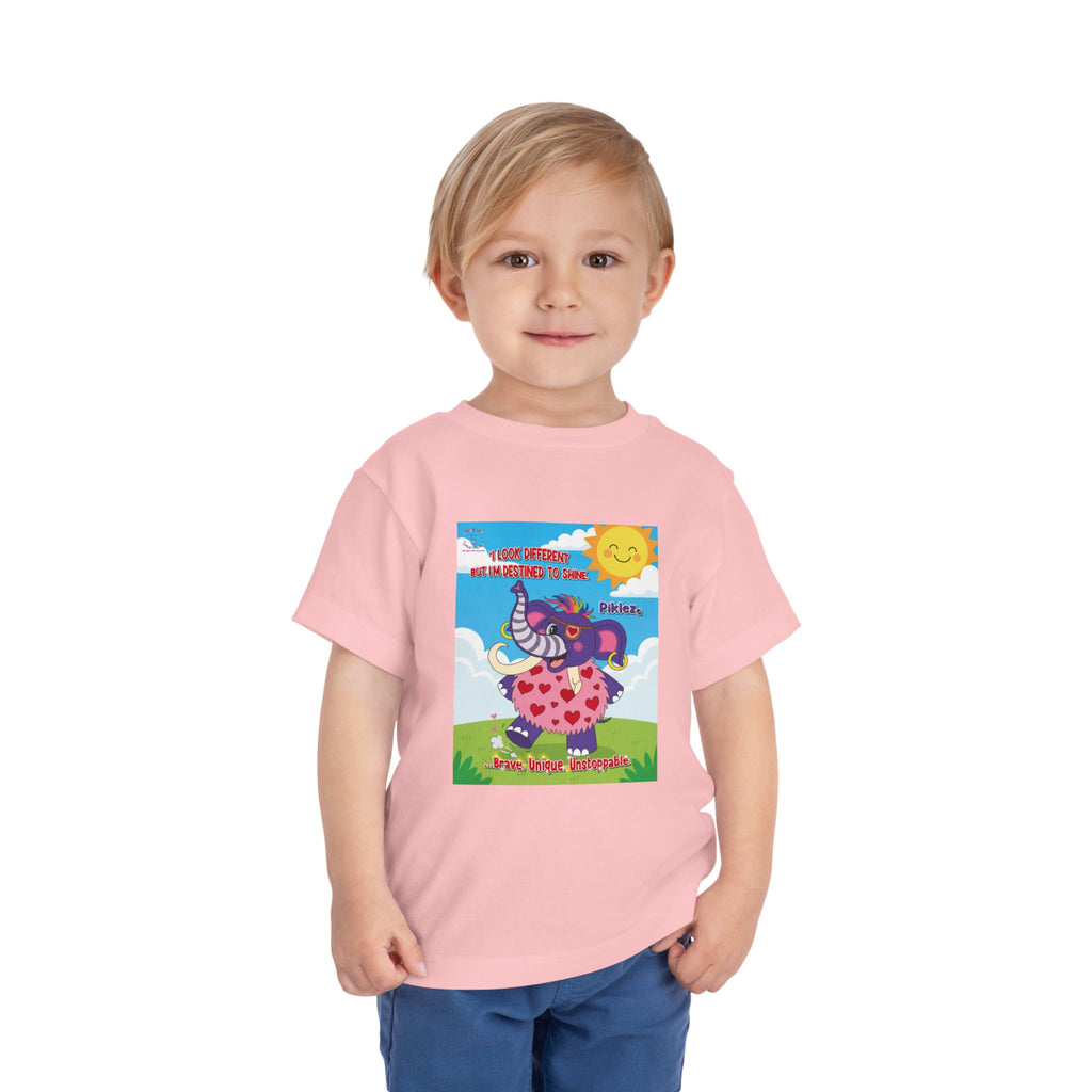 Piklez™ Toddler Tee – “Destined to Shine” Graphic Shirt | Smile Universe Collection