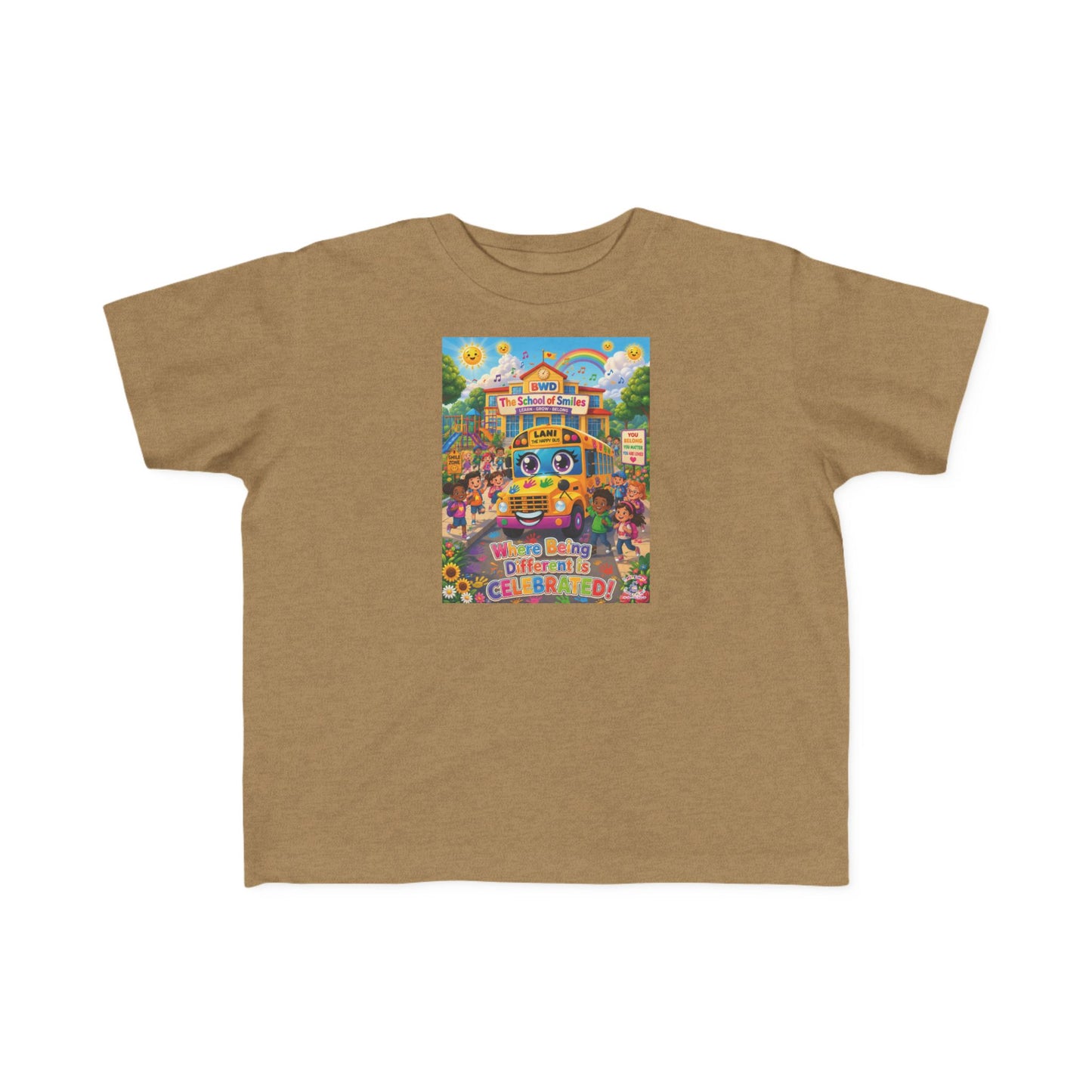 Lani™ Toddler's Fine Jersey Tee – "Where Being Different is CELEBRATED!" Graphic Shirt