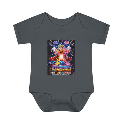 Panz™ Infant Baby Rib Bodysuit – "My Energy is Powerful" Graphic Onesie | Smile Universe Collection