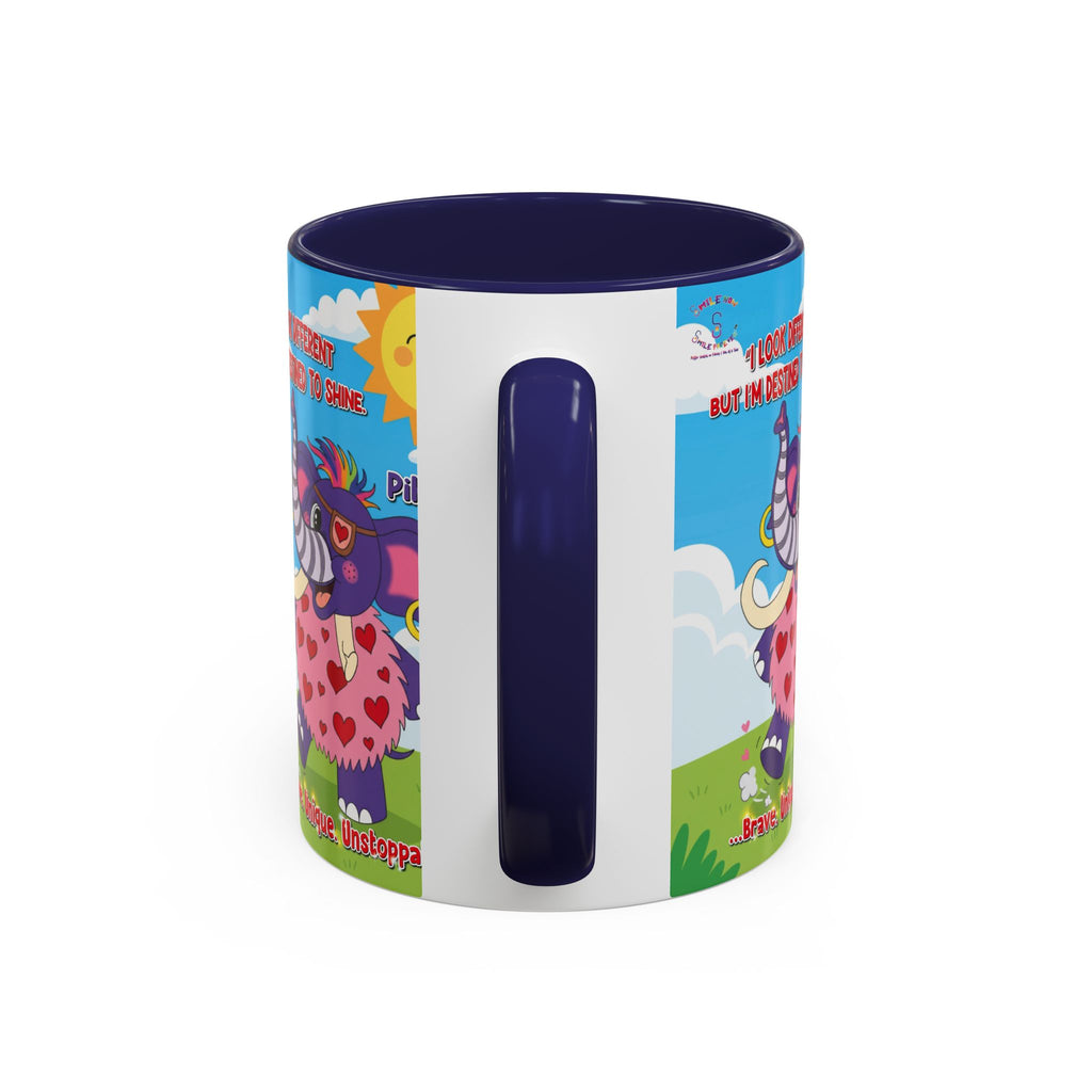 Piklez™ Accent Coffee Mug (11oz, 15oz) – “Destined to Shine” | Smile Universe Collection