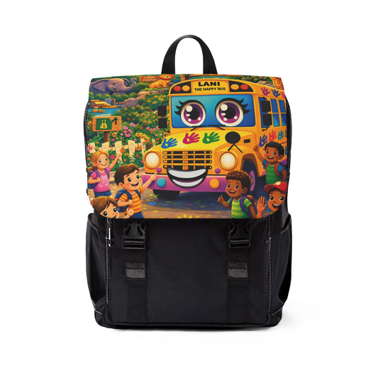 Lani™ Unisex Casual Shoulder Backpack – "Adventure Starts With Us!" Graphic