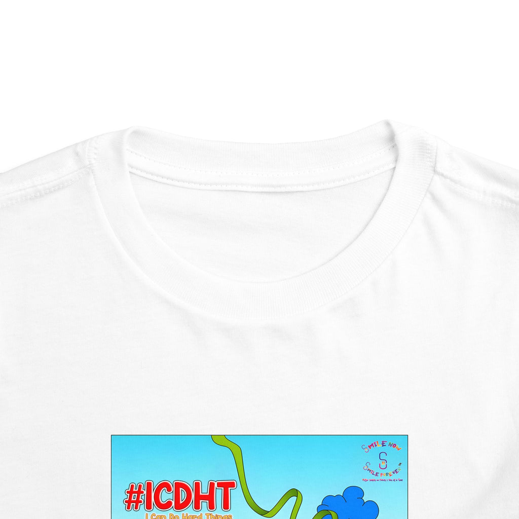TuBz™ "I Can Do Hard Things" Toddler T-Shirt | Toddler Short Sleeve Tee  - Positive Kids Graphic Tee