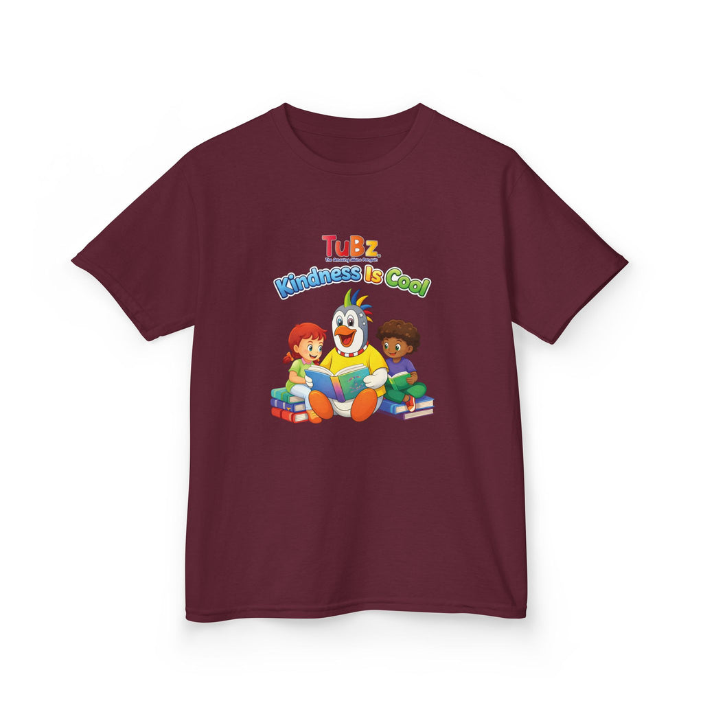 TuBz™ "Kindness Is Cool" Kids T-Shirt - Positive Message Graphic Tee | Smile Universe TuBz4Kidz