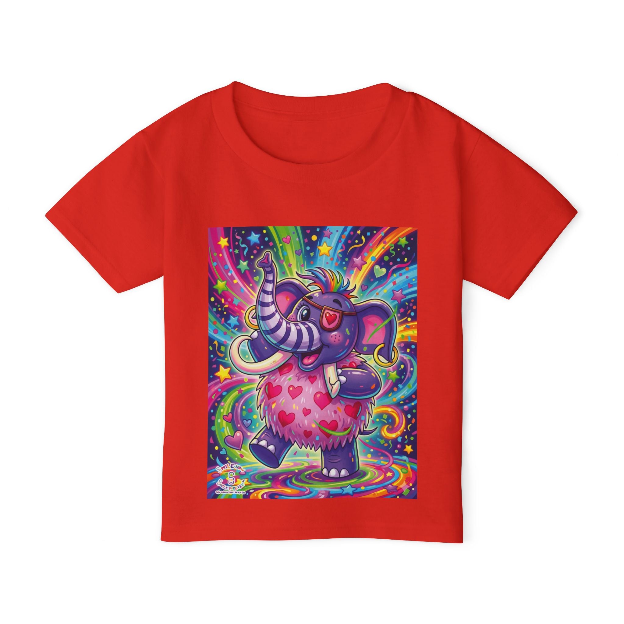 Piklez™ Heavy Cotton™ Toddler T-Shirt – "Born to Celebrate!" Graphic Shirt | Smile Universe Collection
