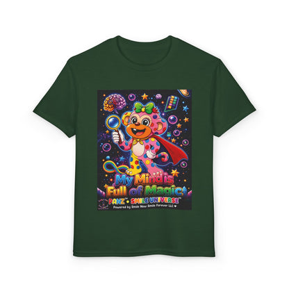 Panz™ Youth DryBlend® T-Shirt – "My Mind is Full of Magic" Graphic | Smile Universe Collection