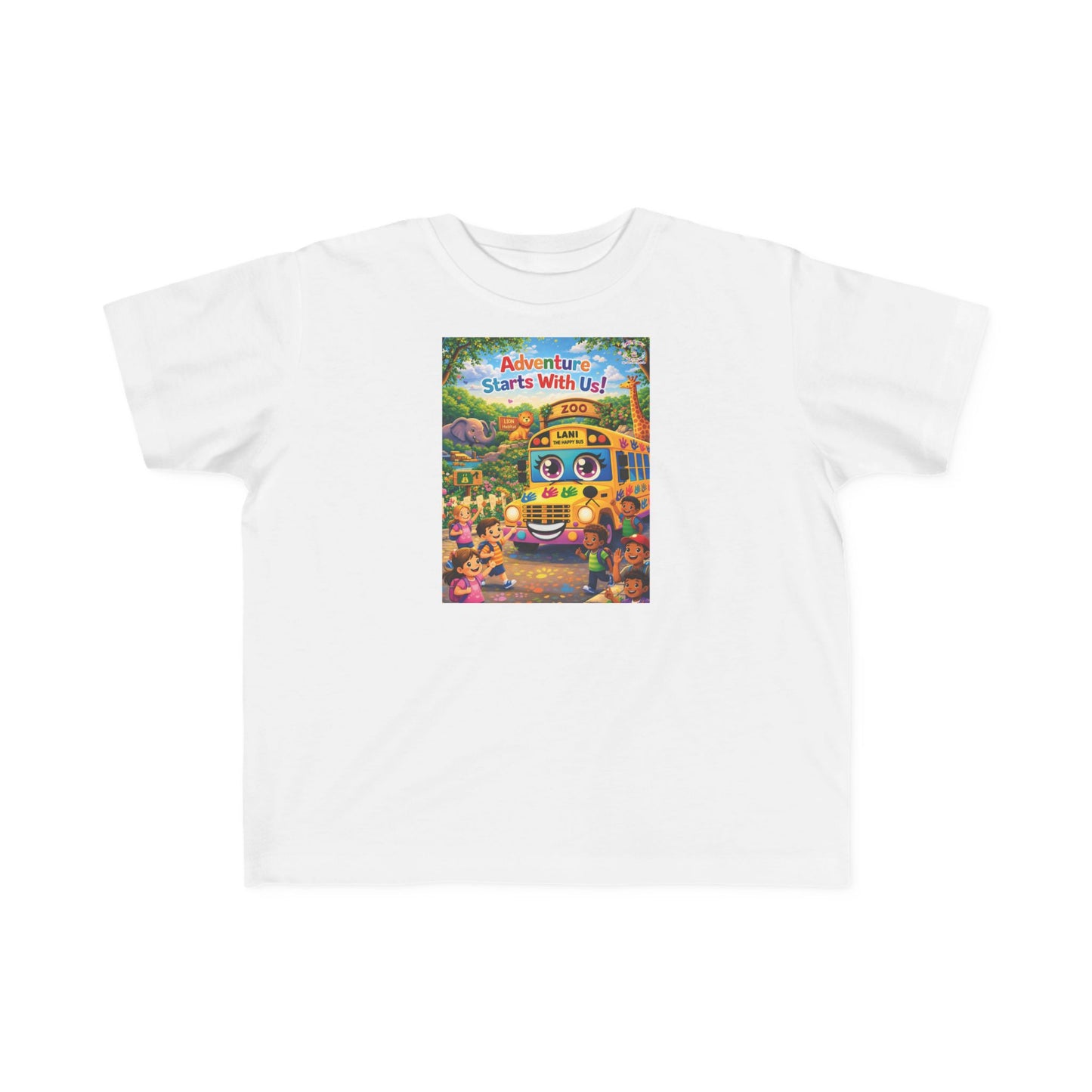Lani™ Toddler's Fine Jersey Tee – "Adventure Starts With Us!" Graphic
