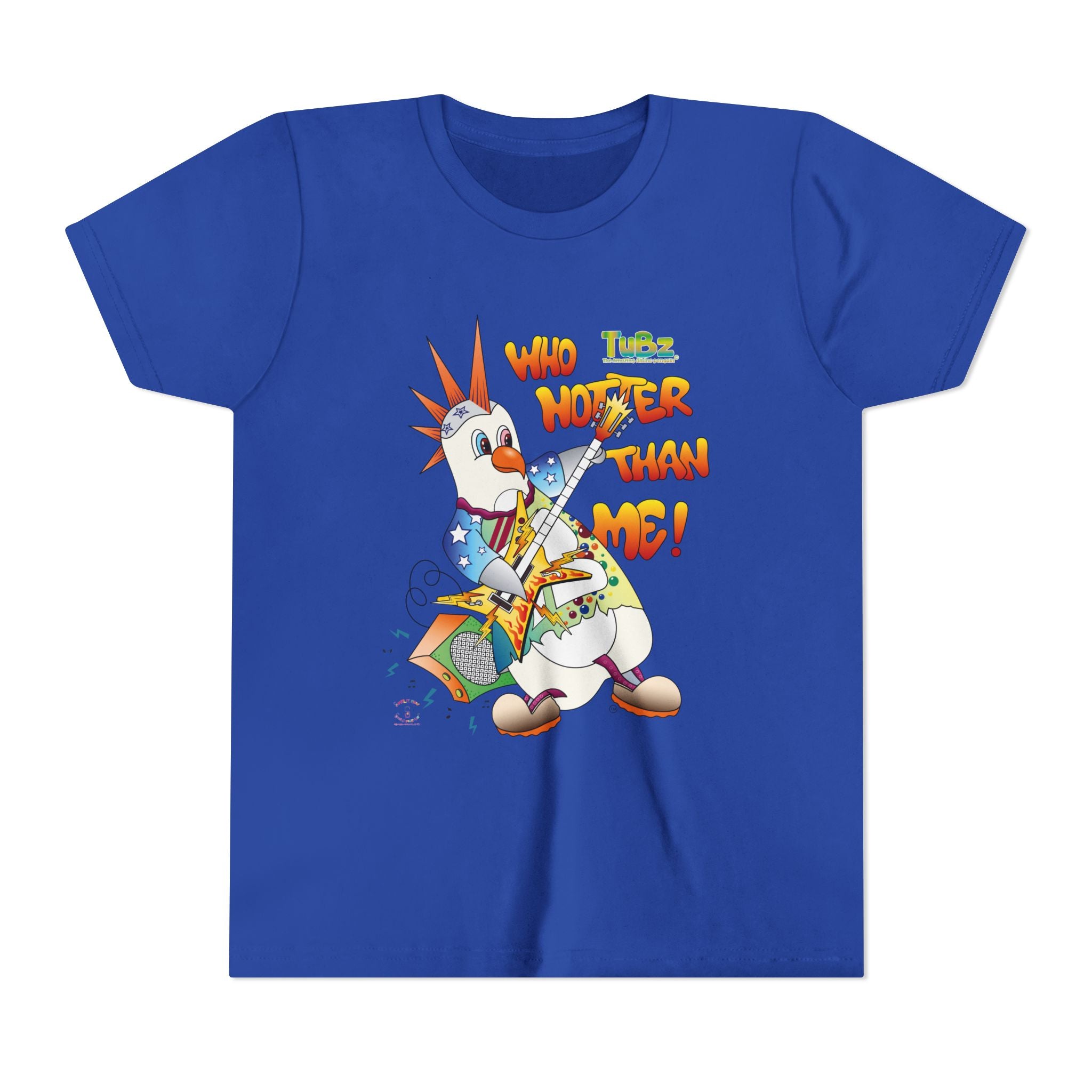TuBz™ Rockstar Kids T-Shirt - "Who Hotter Than Me!" Graphic Tee | Smile Universe TuBz4Kidz Collection