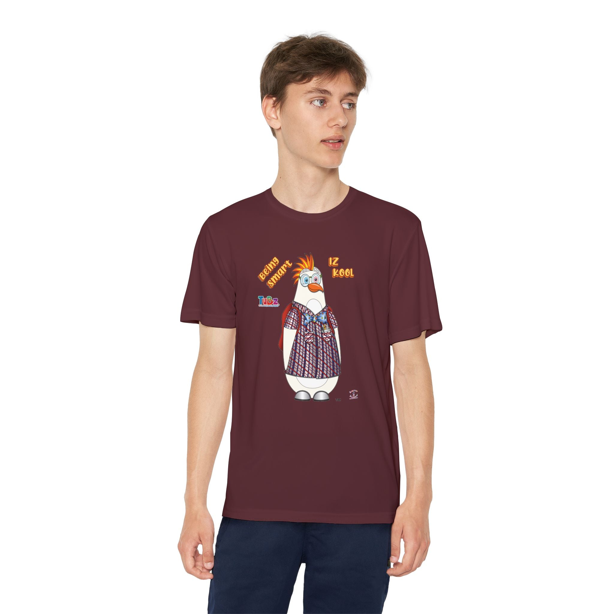 TuBz™ "Being Smart Iz Kool" Youth Competitor T- Shirt - Character Dress-Up Graphic Tee