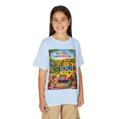 Lani™ Youth DryBlend® T-Shirt – "Adventure Starts With Us!" Graphic