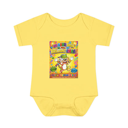 Potz™ Infant Baby Rib Bodysuit – "My ADHD Brain is Full of Brilliant Ideas!" Graphic Onesie | Smile Universe Collection