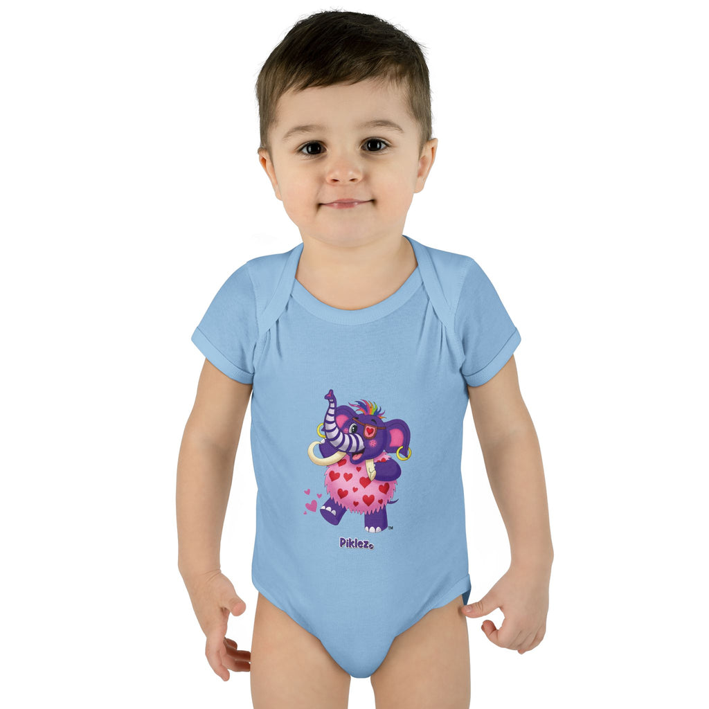 Piklez™ Infant Baby Rib Bodysuit – "Full of Love!" Graphic | Smile Universe Collection