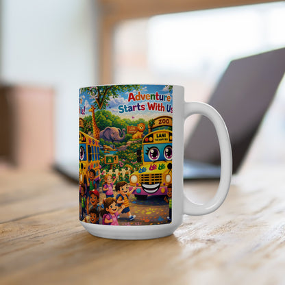 Lani™ Ceramic Mug (11oz & 15oz) – "Adventure Starts With Us!" Graphic